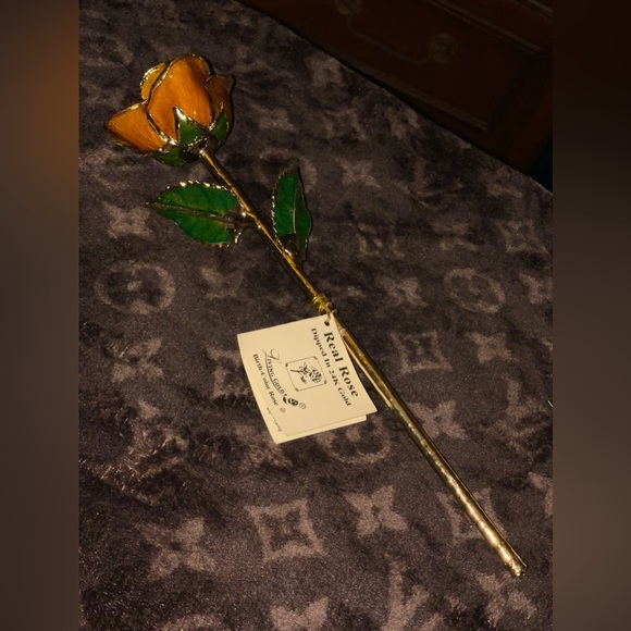 Living Gold Vintage Real Rose dipped in 24k gold - Picture 1 of 6